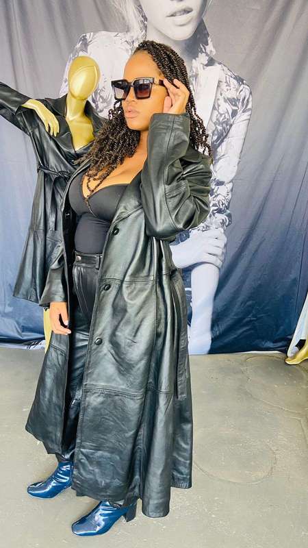 Women's Nappa Leather Trench Coat