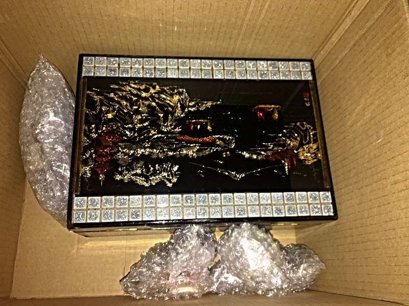 Vintage Japanese Lacquer Musical Jewellery Box + Bonus Collectibles