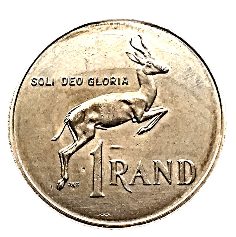 Ultra Rare - South Africa, 1 Rand, 1983 (Proof - Nickel)  ONLY 10 EXIST