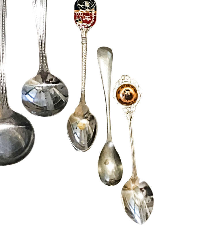 Vintage Mixed Cutlery Set  Assorted Forks, Spoons, & Collectible Pieces