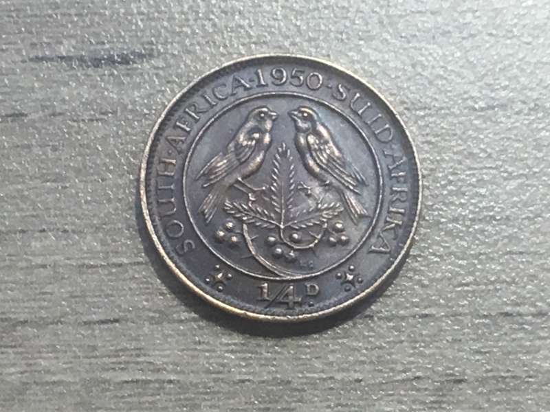 1/4 Penny (George VI) Union of South Africa, 1950 - KM# 32.1