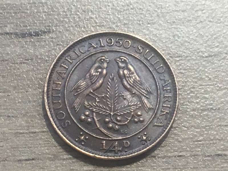 1/4 Penny (George VI) Union of South Africa, 1950 - KM# 32.1