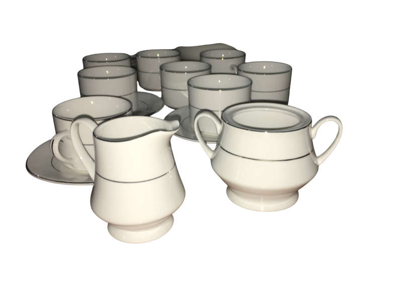 Tienshan Classic Gold Series Tea & Serve-ware Set in Pristine Condition