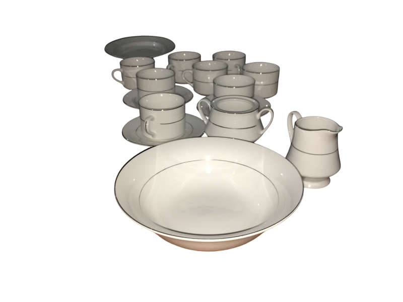 Tienshan Classic Gold Series Tea & Serve-ware Set in Pristine Condition