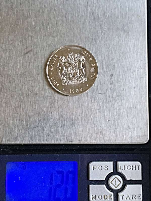 Ultra Rare - South Africa, 1 Rand, 1983 (Proof - Nickel)  ONLY 10 EXIST