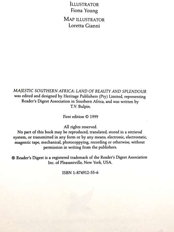 Majestic Southern Africa: Land of Beauty and Splendour (First Edition, Immaculate Condition)