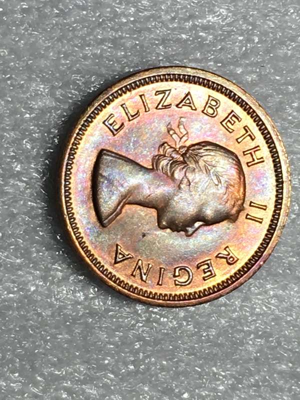 1957, 1/4 Penny (Elizabeth II) South Africa - KM# 44