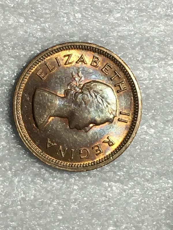 1958, 1/4 Penny (Elizabeth II) South Africa - KM# 44