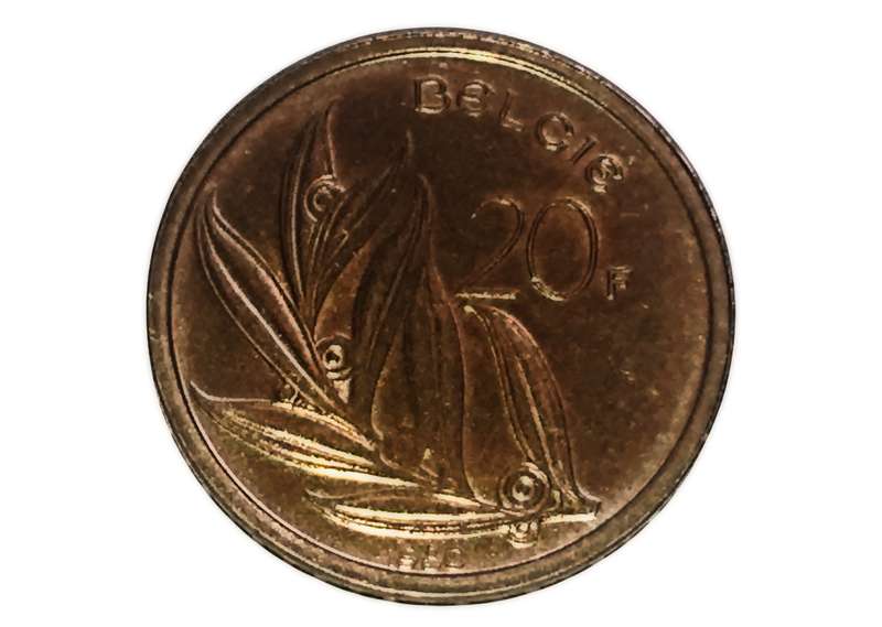 20 Francs Belgium (Belgie) 1980 - KM# 159