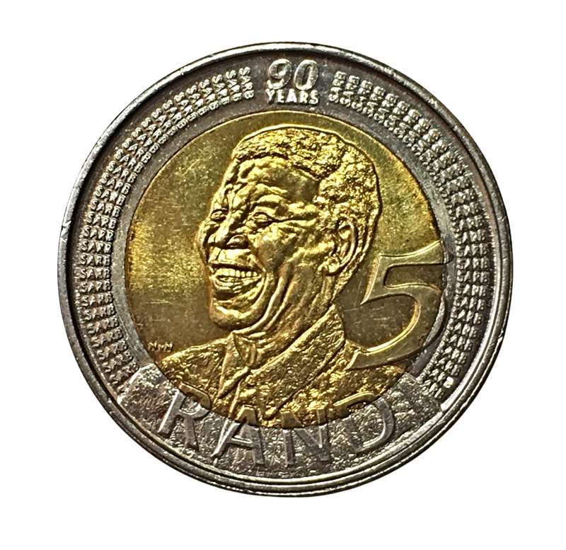 Commemorative 5 RAND Coinage - South Africa - Mint State Condition + 3 Proof-like 2 Rands
