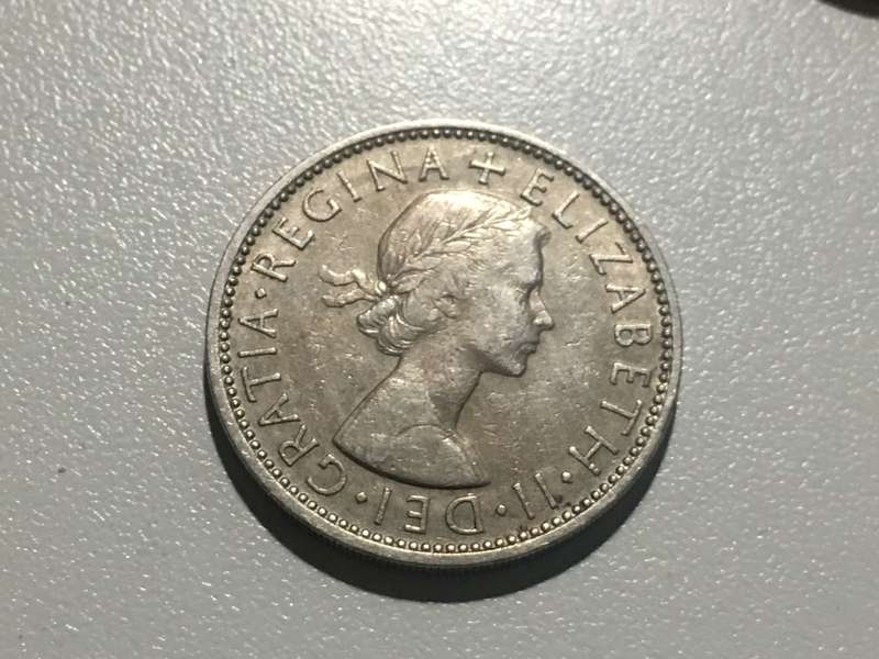Two Shillings (Elizabeth II 1st Portrait) Great Britain, 1957 - Gem
