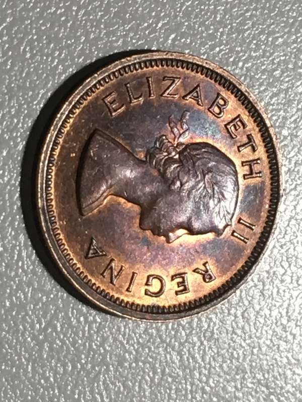 ¼ Penny (Elizabeth II 1st portrait) Union of South Africa, 1955