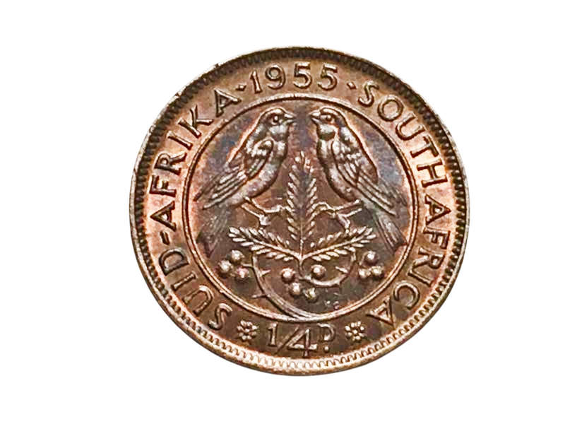 1955 ¼ Penny (Elizabeth II) Union of South Africa - KM# 44