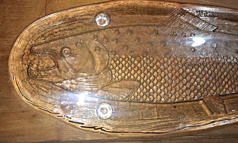 Italglass Hand Made Glass Platter by Fabrique Alamain