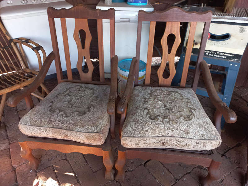 Ball and claw chairs