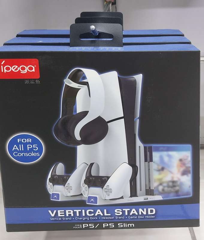 iPega Vertical Stand Compatible with PS5, PS5 Slim