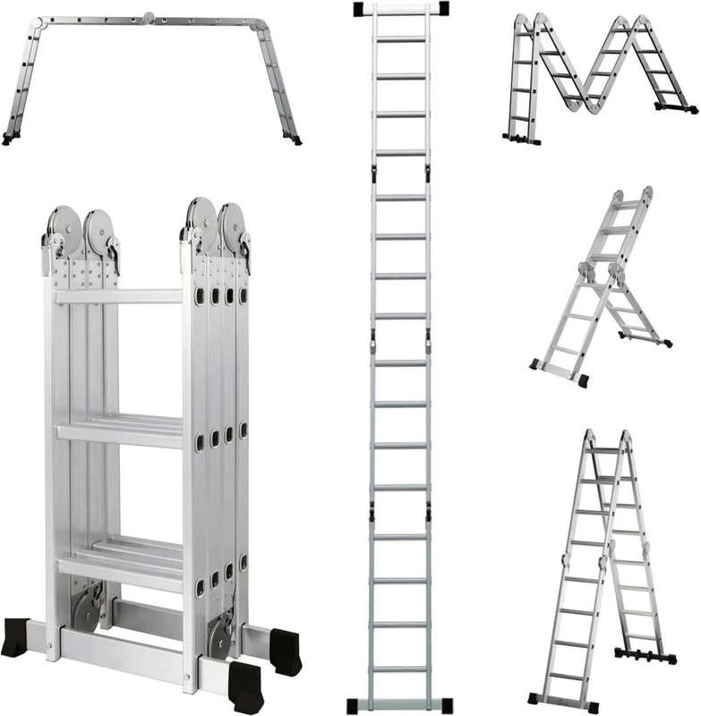 Aluminium Ladder Multipurpose 3.5M (150kg Max Working Load) RISE