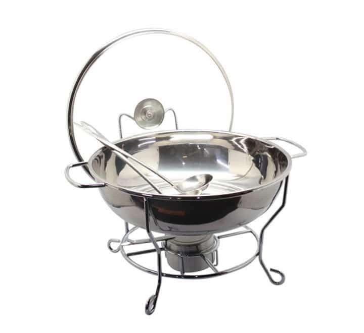 Round Chafing Dish with Glass Lid