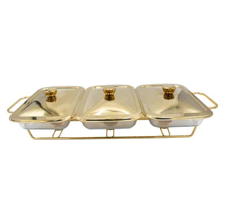 Glass Chafing Dish 1.5L X 3