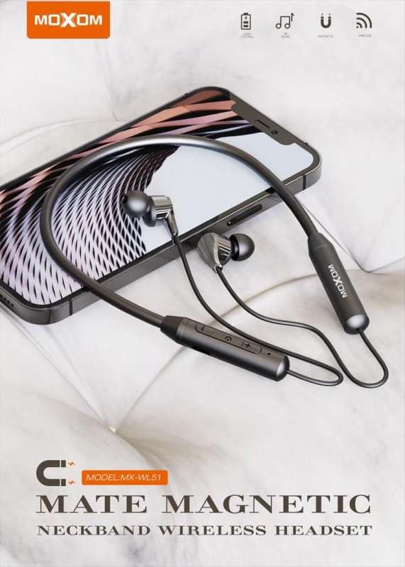 MOXOM MX-WL51 Mate Magnetic Neckband Wireless Headset