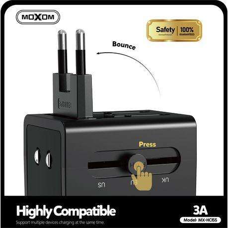 Universal Travel Adapter Converter Charger - MOXOM MX-HC155