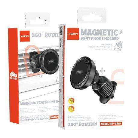 Moxom MX-VS117 Magnetic Vent Phone Holder - 360 Rotation, One-Hand Use
