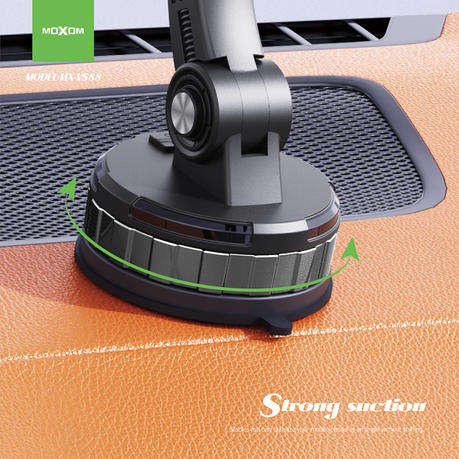 Moxom MX-VS88 360 Extendable Car Phone Holder - Suction & Clip Mount