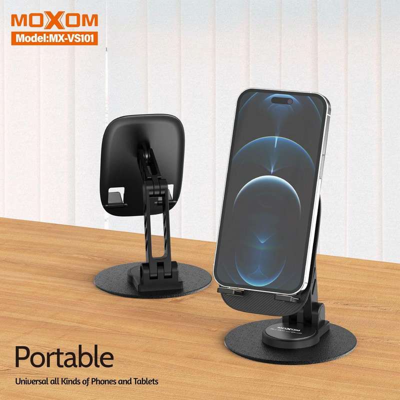 Moxom MX-VS101 360 Rotation Tabletop Phone Holder - Sleek & Stable