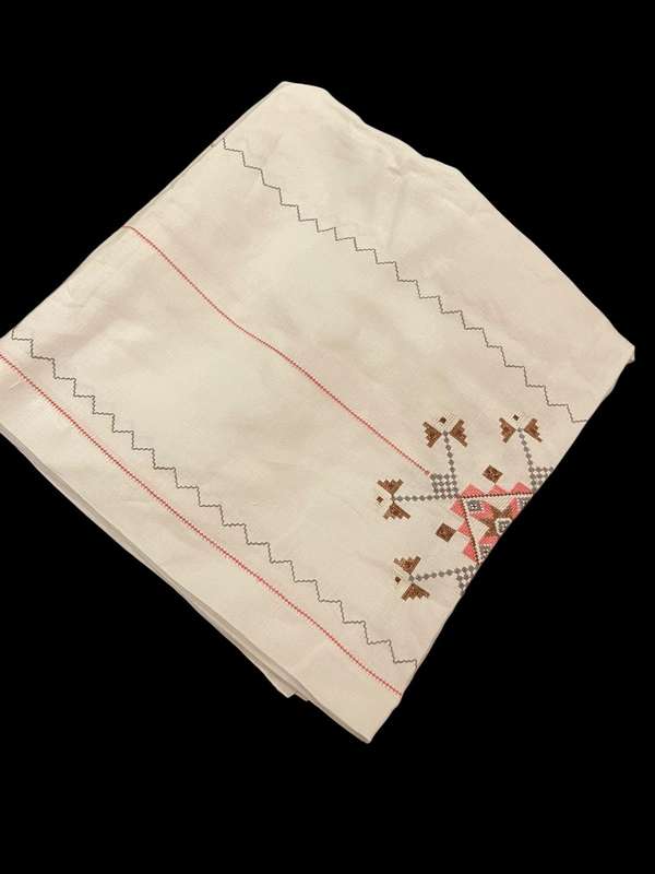 Embroidered table cloth