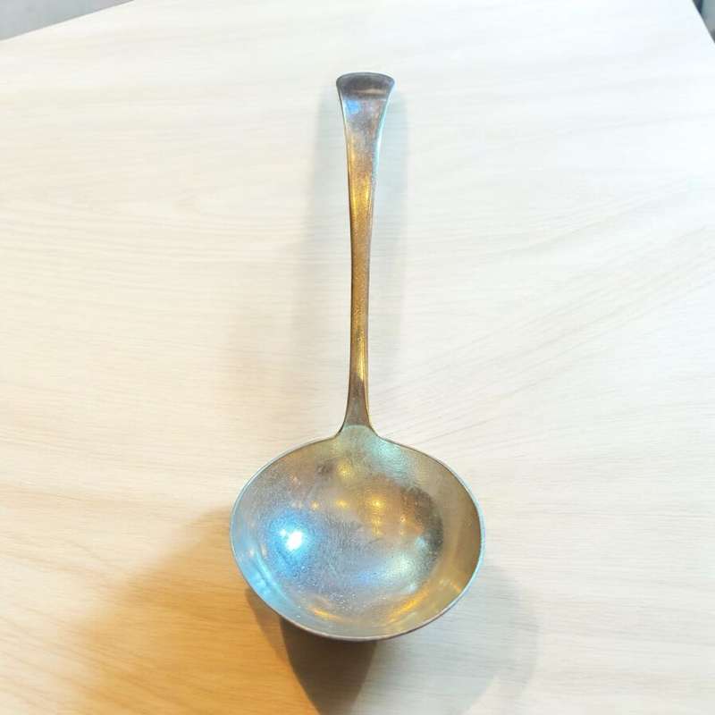 Silver plated soup ladle