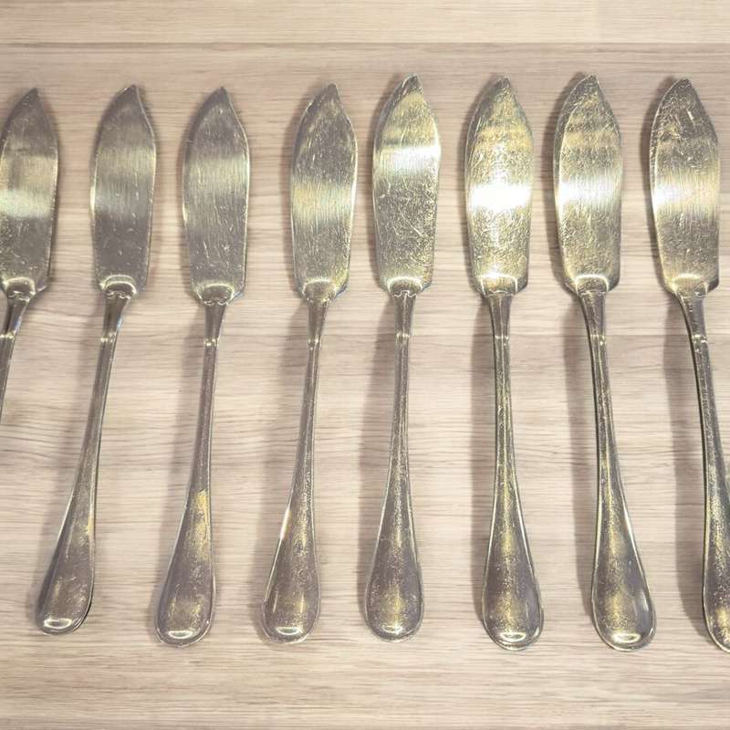8x Eetrite stainless steel fish knives