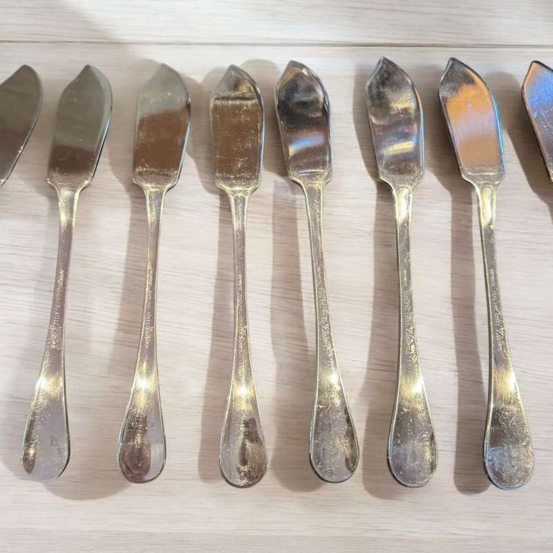 8x Eetrite stainless steel fish knives