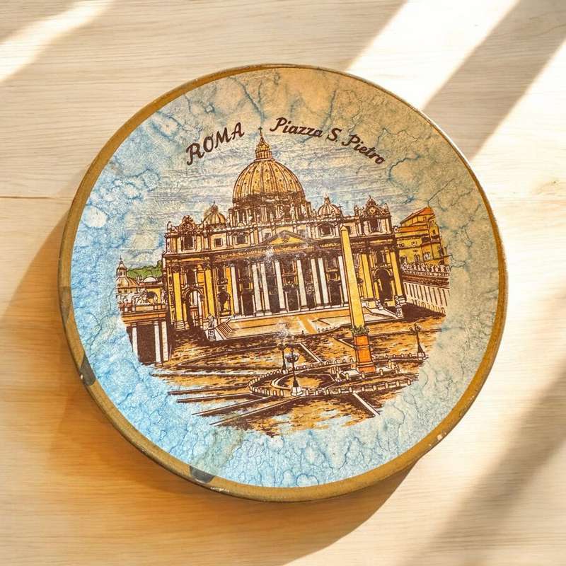 Small Roma Piazza S. Pietro clay plate