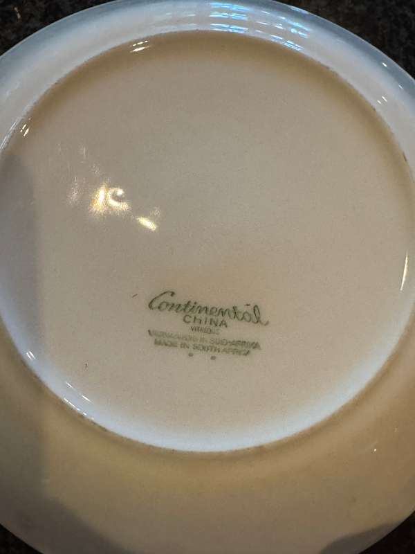 Continental China blue bowl
