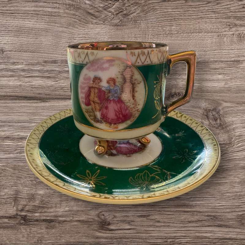 Limoges style cup and saucer