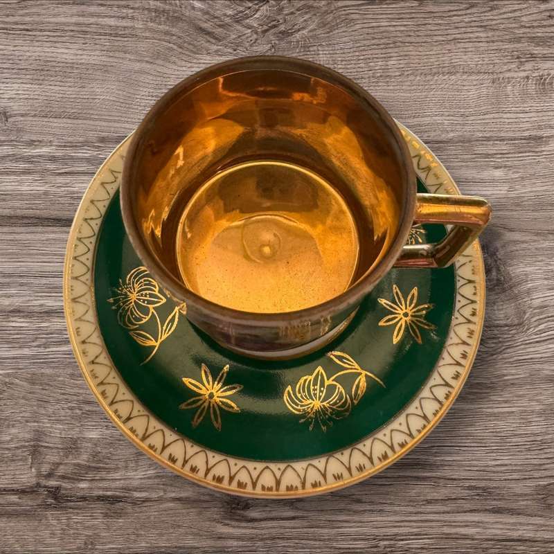 Limoges style cup and saucer