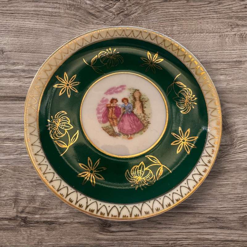 Limoges style cup and saucer