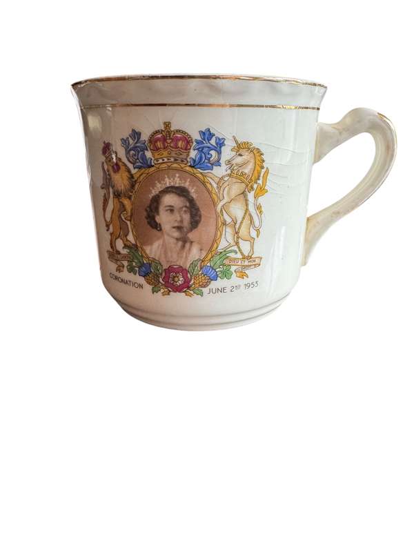 Queen Elizabeth coronation 1953 mug