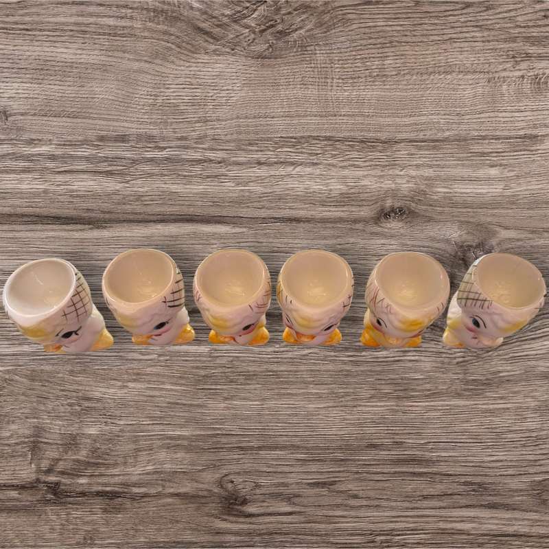 6x duckling egg cups