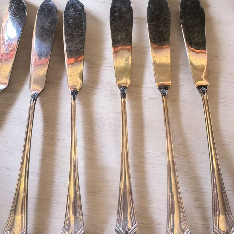 Silverplated dessert/starter set