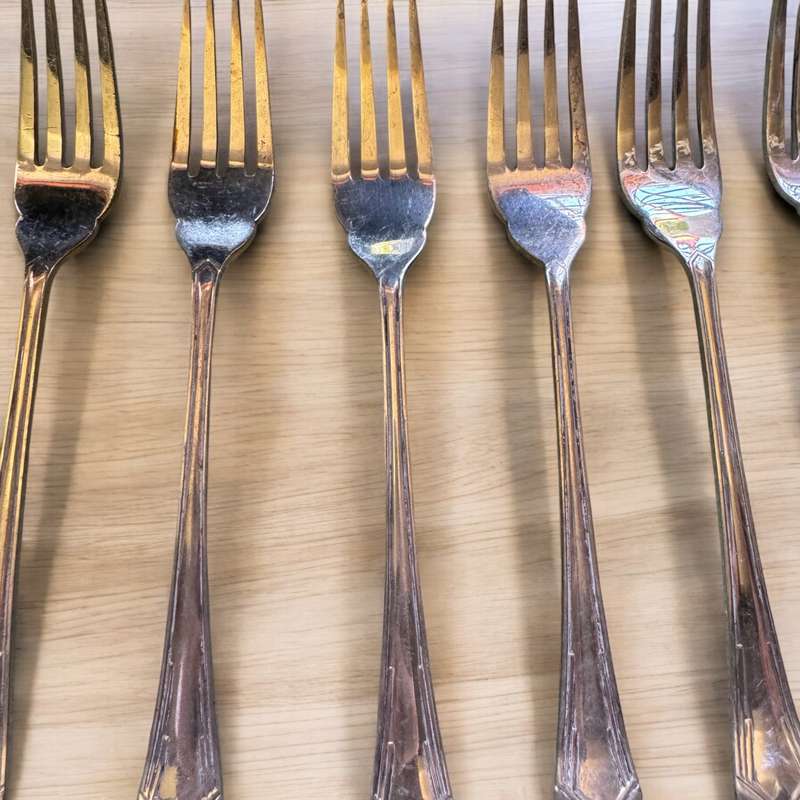 Silverplated dessert/starter set
