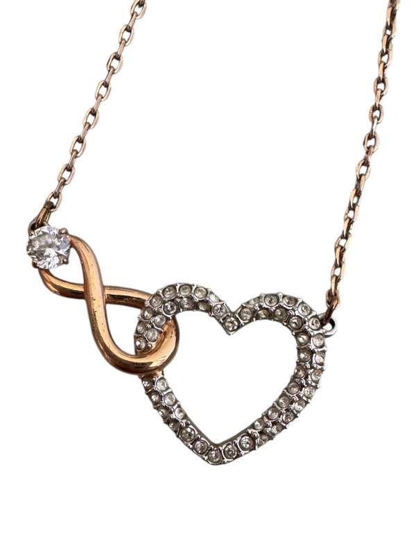 Swarovski infinity and heart symbol