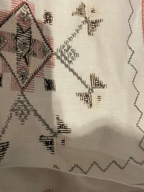 Embroidered table cloth