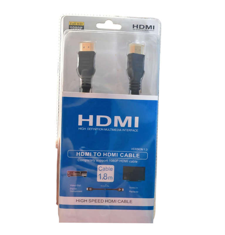 HDMI Cable to HDMI Cable 1.8 meter High Speed
