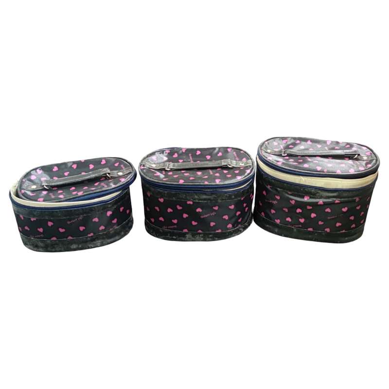 Pack of 3 - Multi Function Portable Travel Make-up Organizer Bag