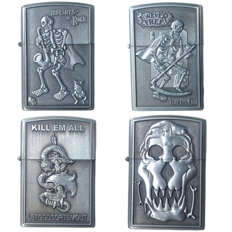 Antiques Collectable Zippo Style lighter Vintage Retro Rare - Pack of 4