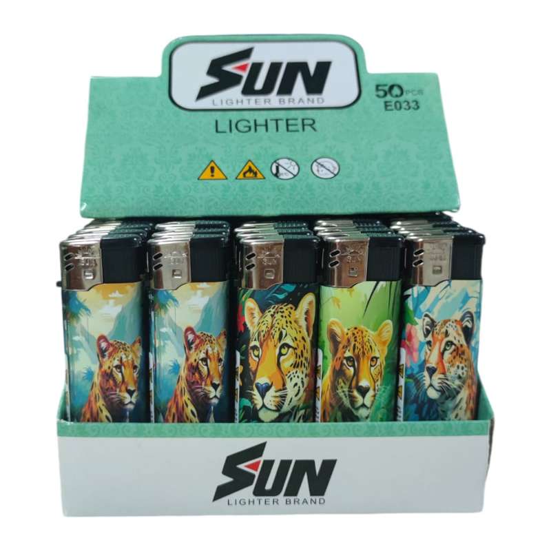 50pcs Per Box - Cigarette lighters Sun Lighter Sun|2008 Certifies Lighter F