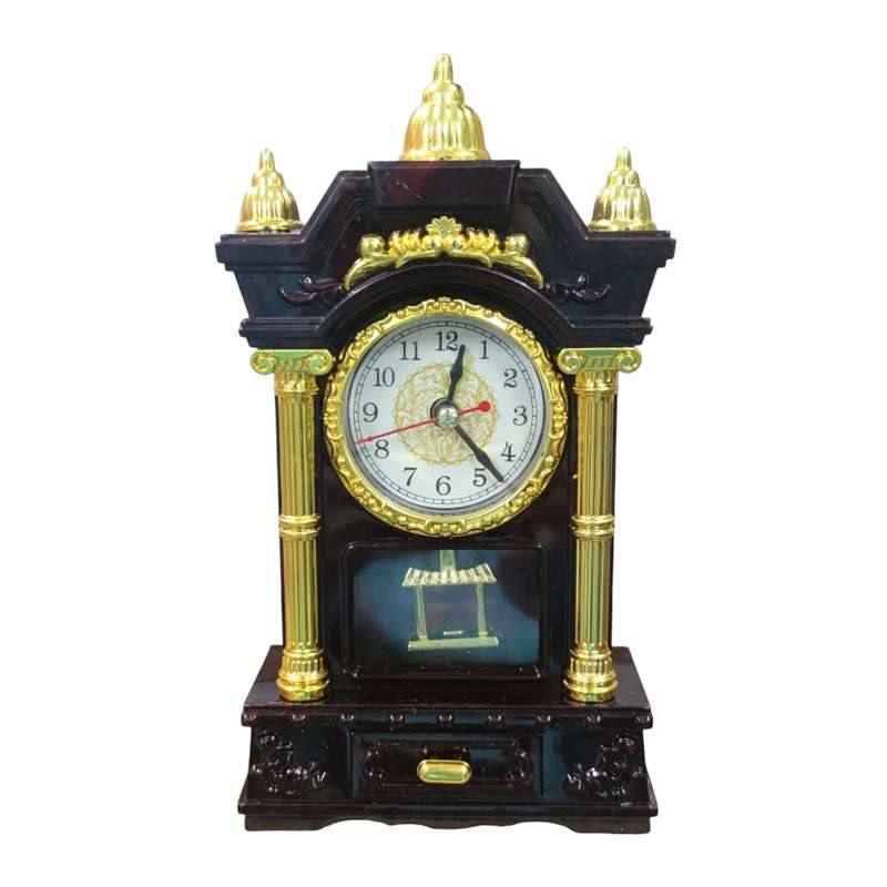 Retro Table Clock  Vintage Decor Desk Clock