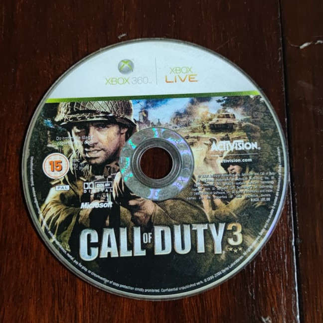 Xbox- Call of Duty 3 / PGR / BEOWULF THE GAME/ - Pack of three