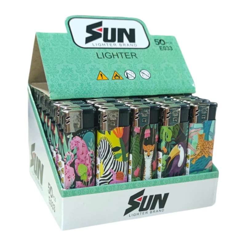 50pcs Per Box - Cigarette lighters Sun Lighter Sun|2008 Certifies Lighter E